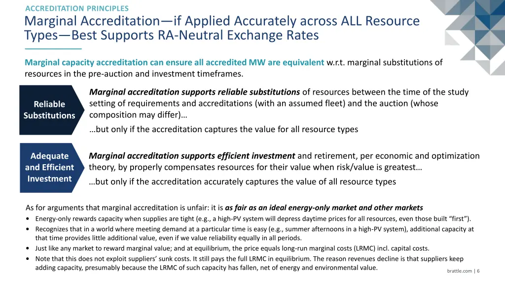 marginal accreditation if applied accurately