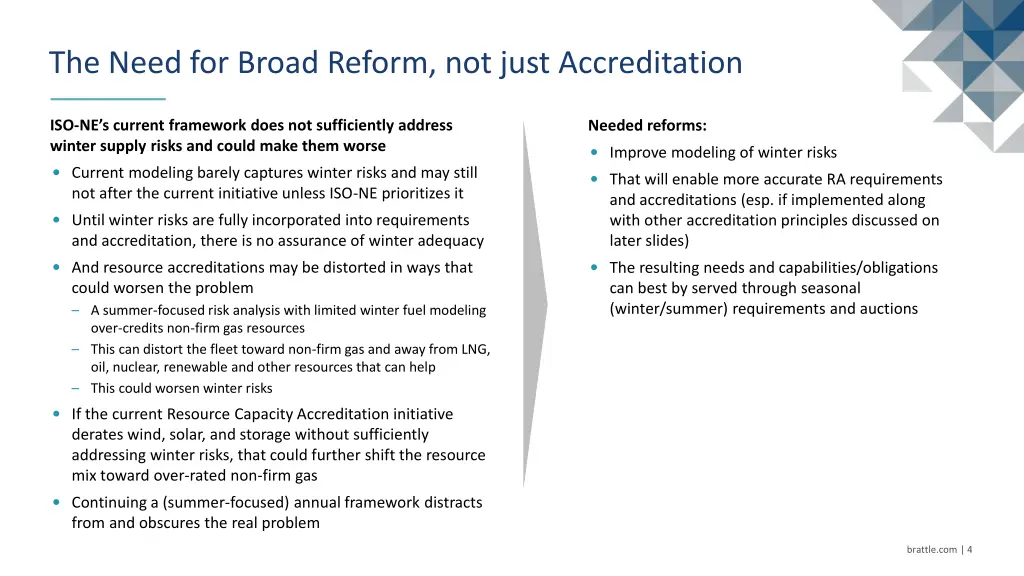 the need for broad reform not just accreditation