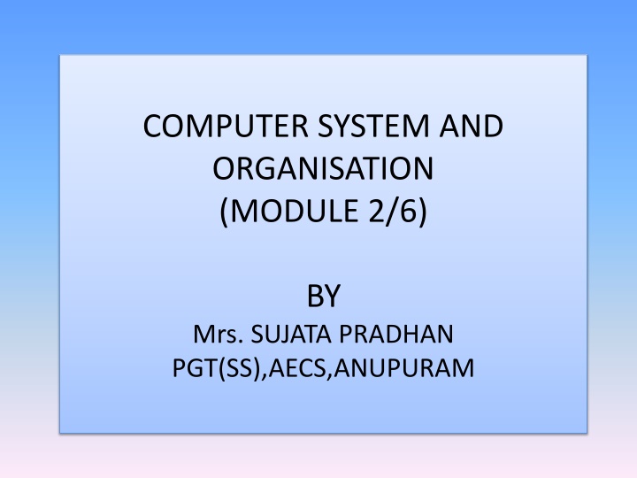 computer system and organisation module 2 6