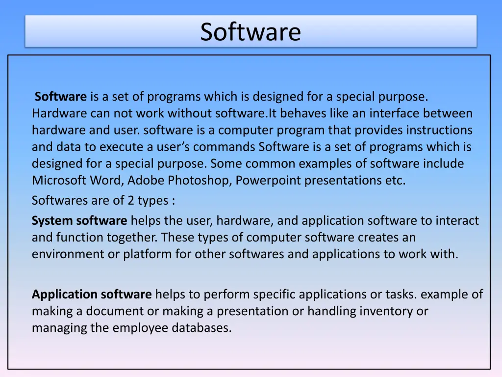 software