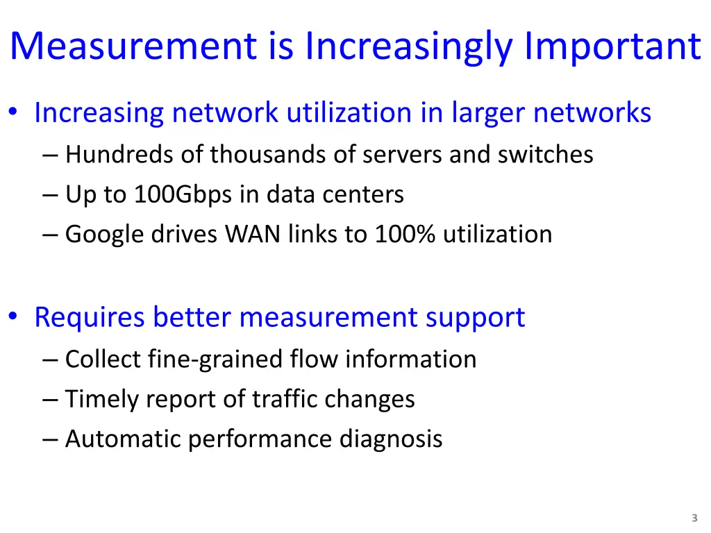 measurement is increasingly important