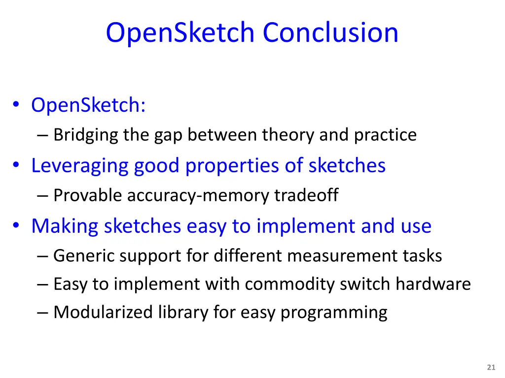 opensketch conclusion