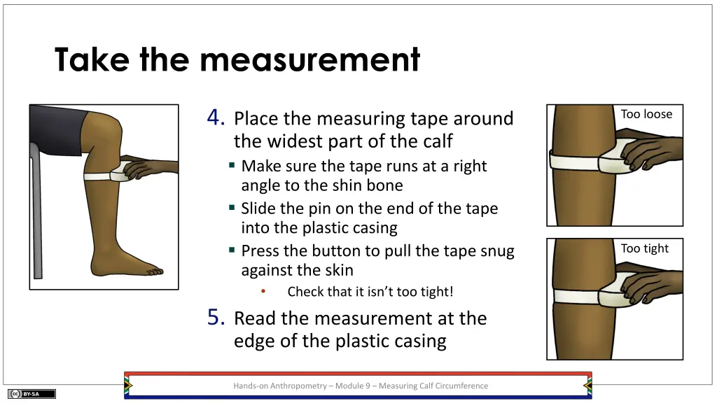 take the measurement