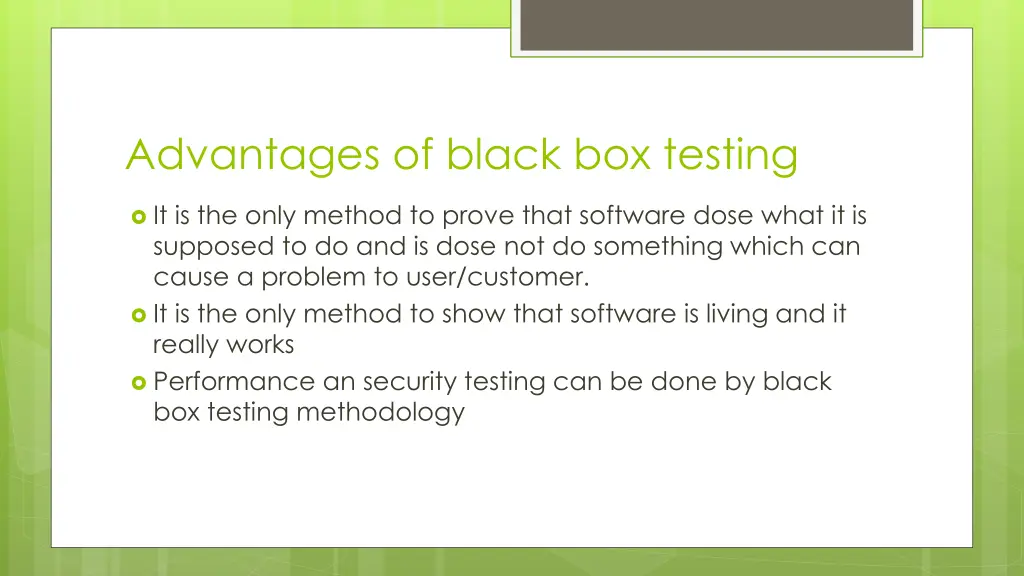 advantages of black box testing