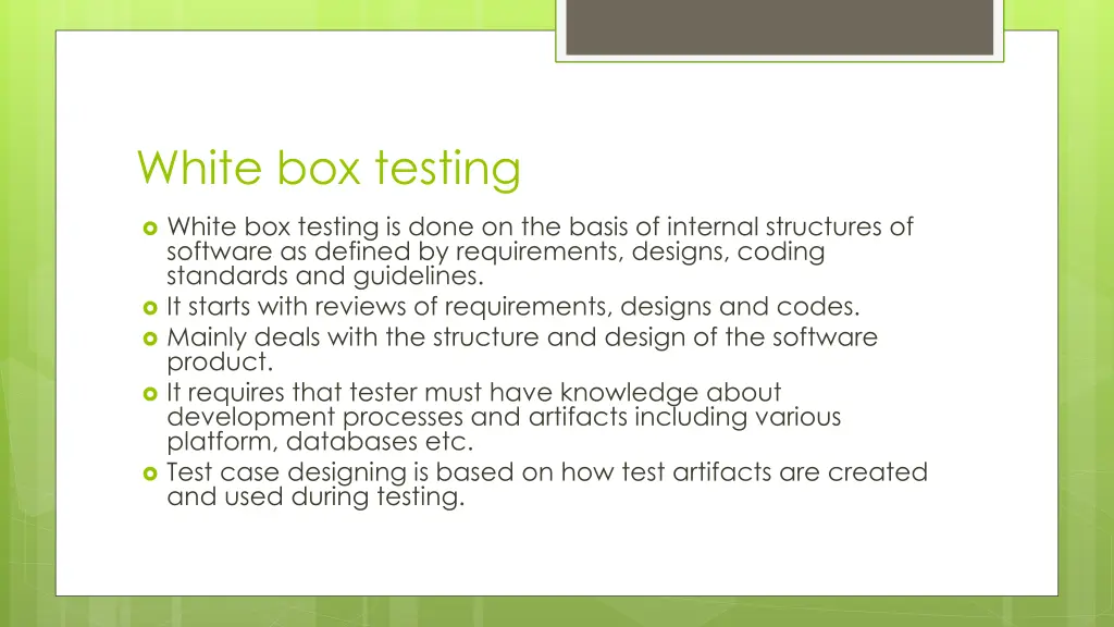 white box testing