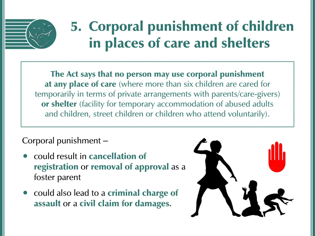 5 corporal punishment of children in places