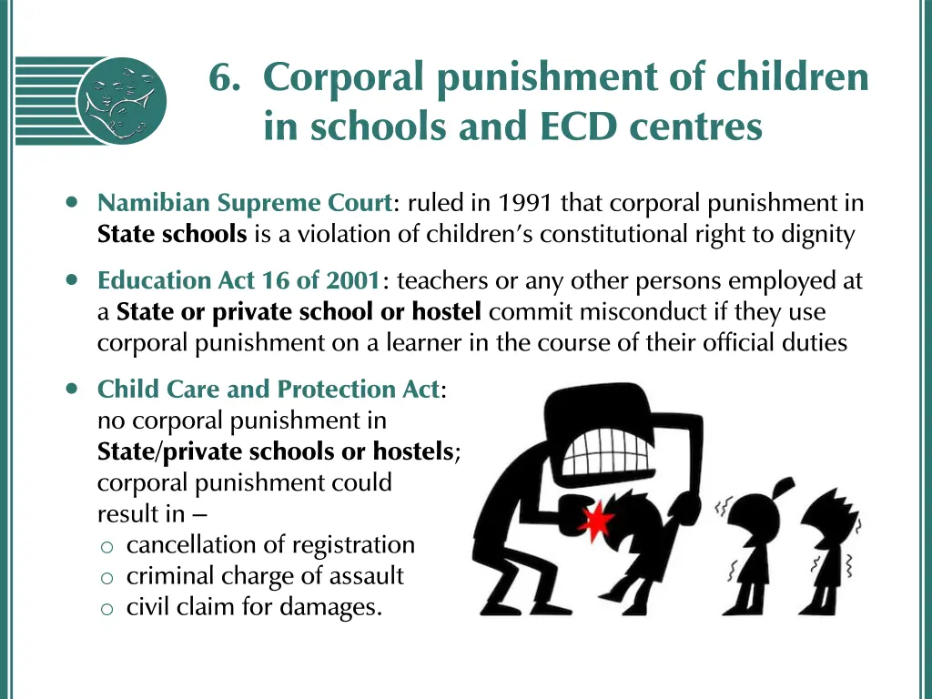 6 corporal punishment of children in schools