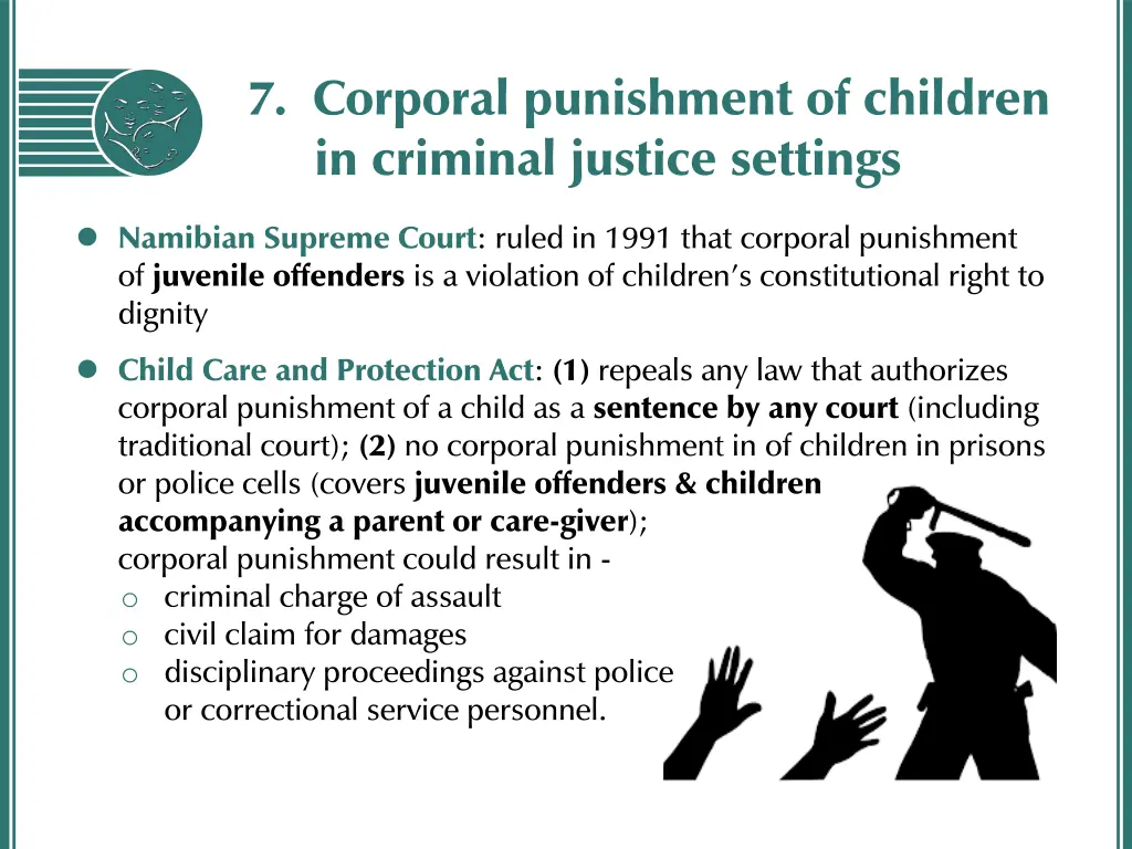 7 corporal punishment of children in criminal