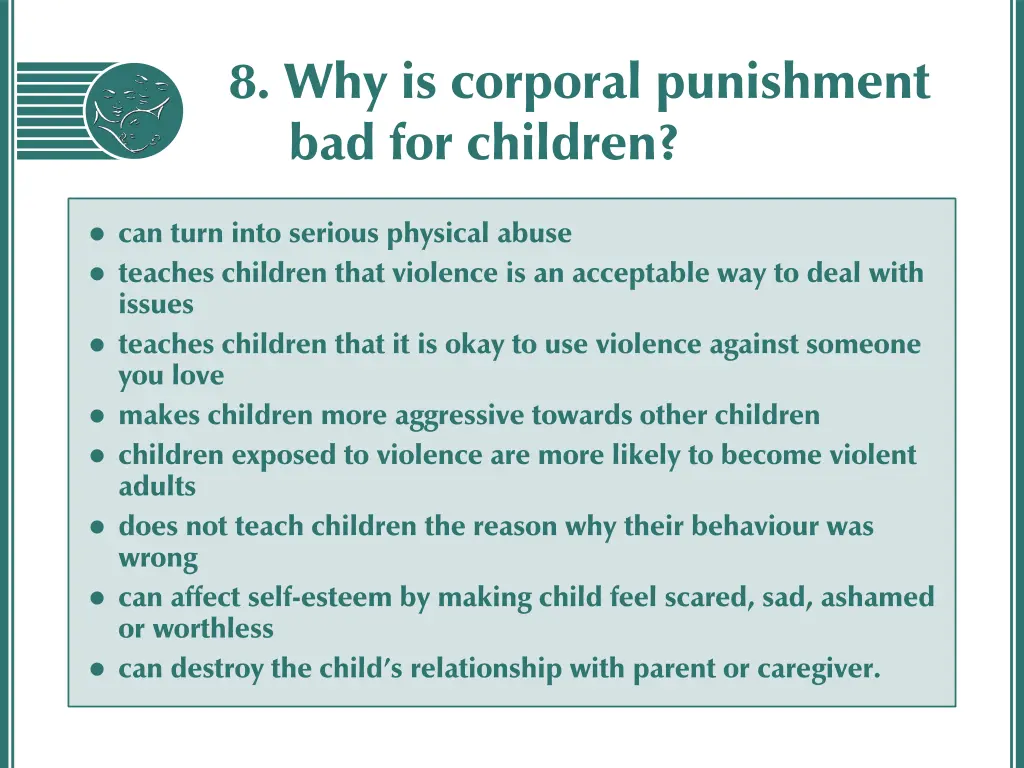 8 why is corporal punishment bad for children