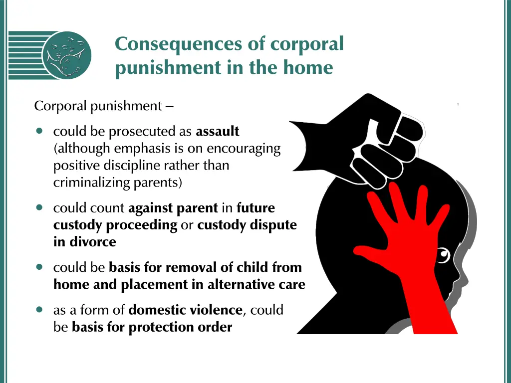 consequences of corporal punishment in the home