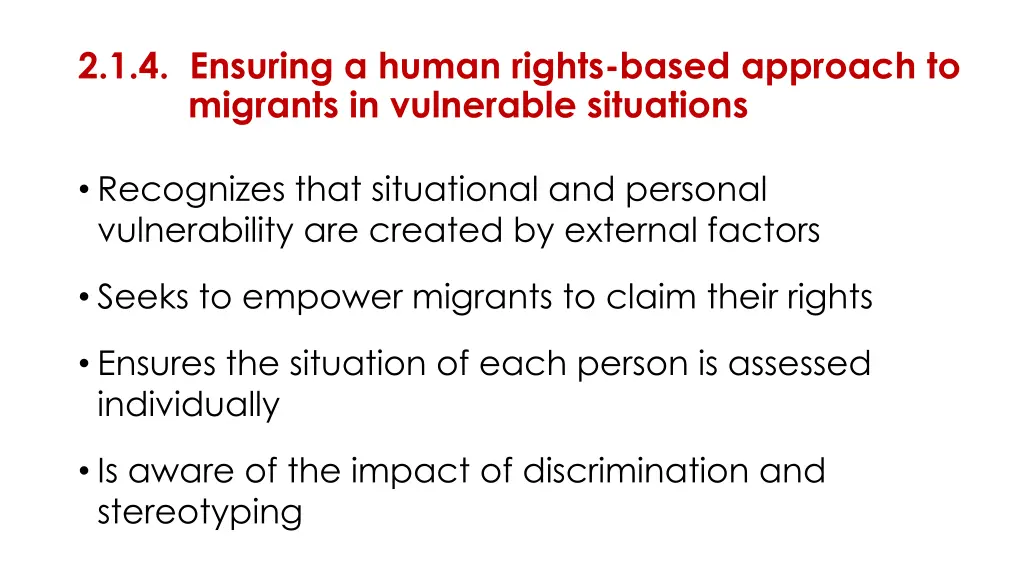 2 1 4 ensuring a human rights based approach