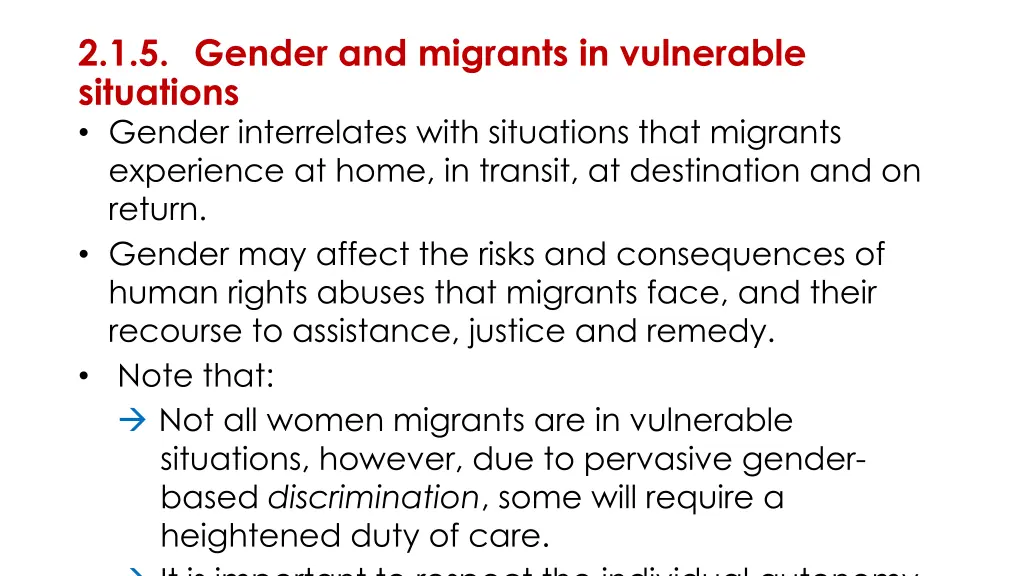 2 1 5 gender and migrants in vulnerable