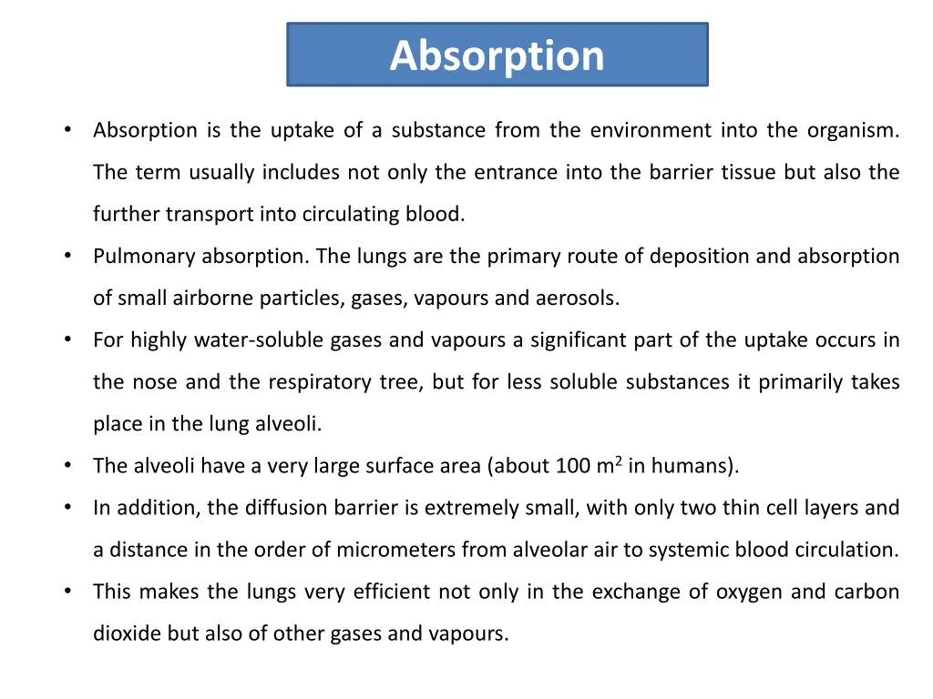 absorption