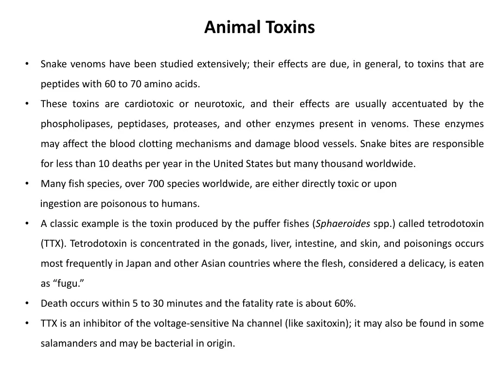 animal toxins 1