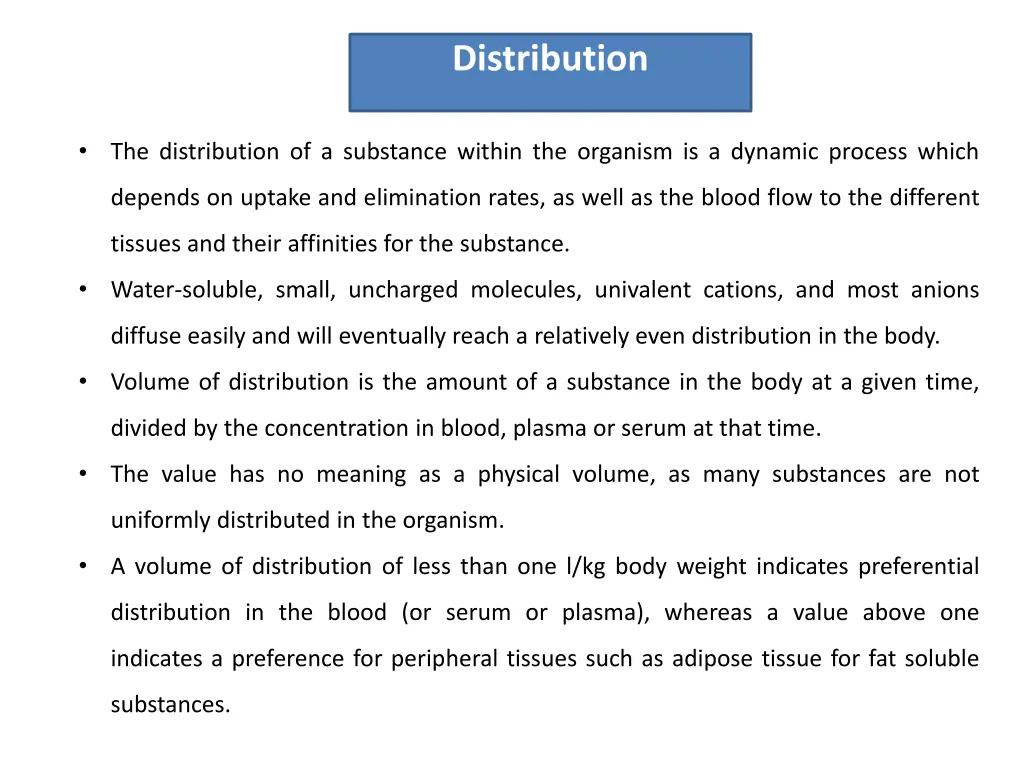 distribution