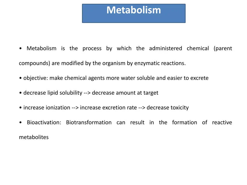 metabolism