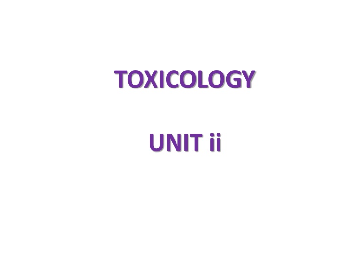 toxicology