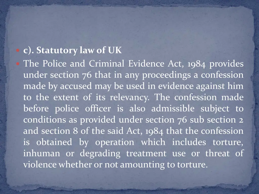 c statutory law of uk