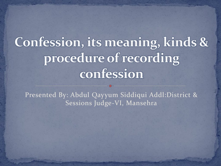 confession its meaning kinds procedure