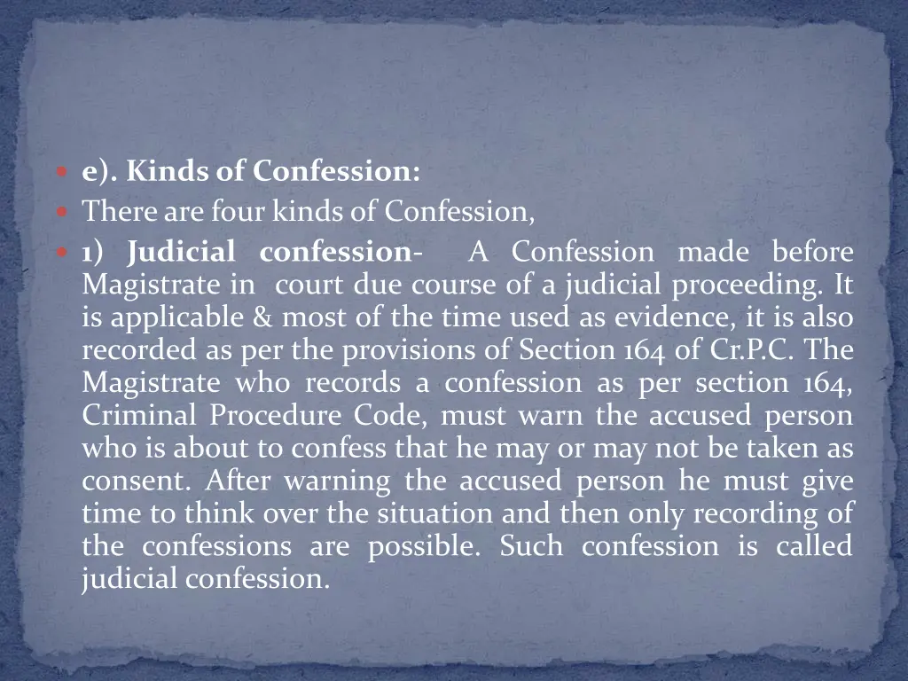 e kinds of confession there are four kinds