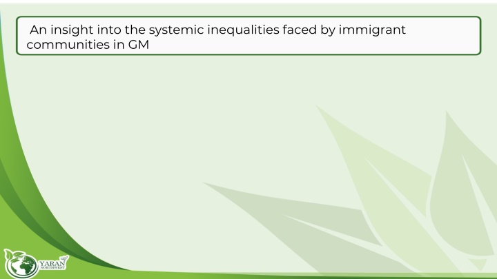 an insight into the systemic inequalities faced