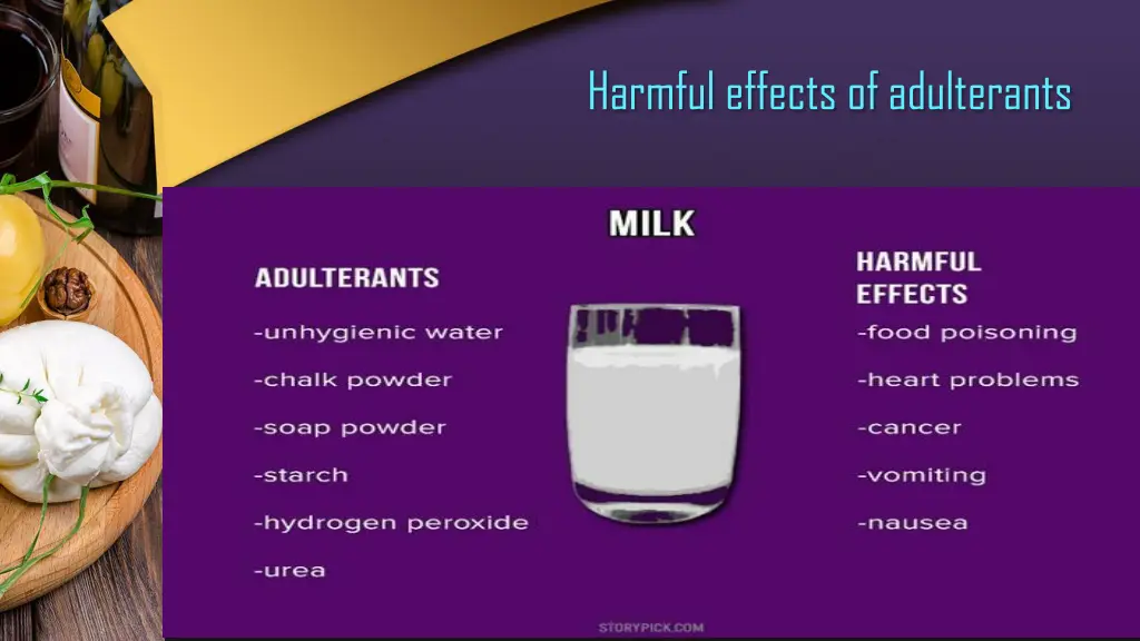 harmful effects of adulterants