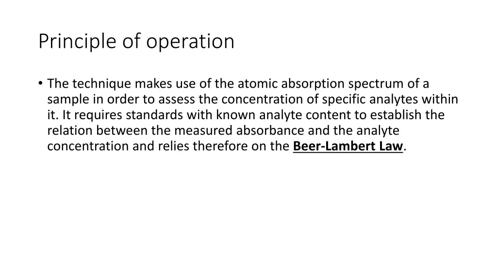 principle of operation