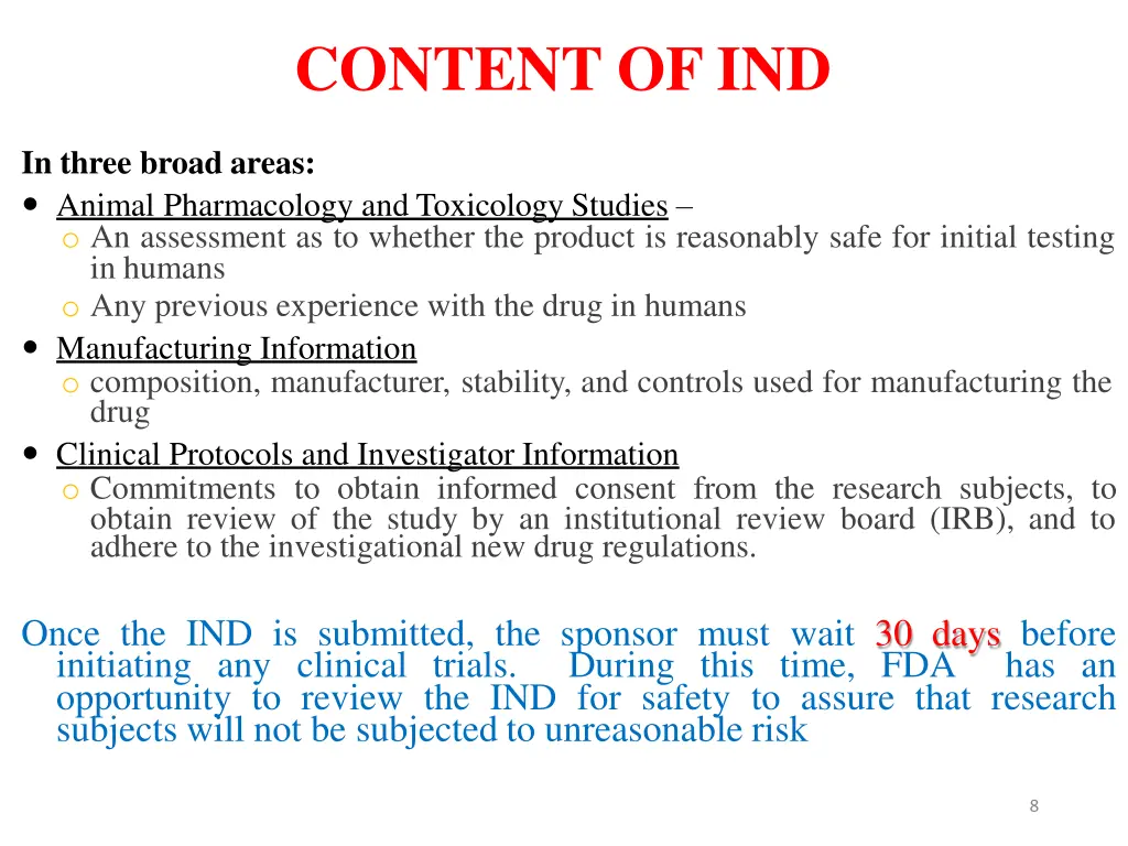 content of ind