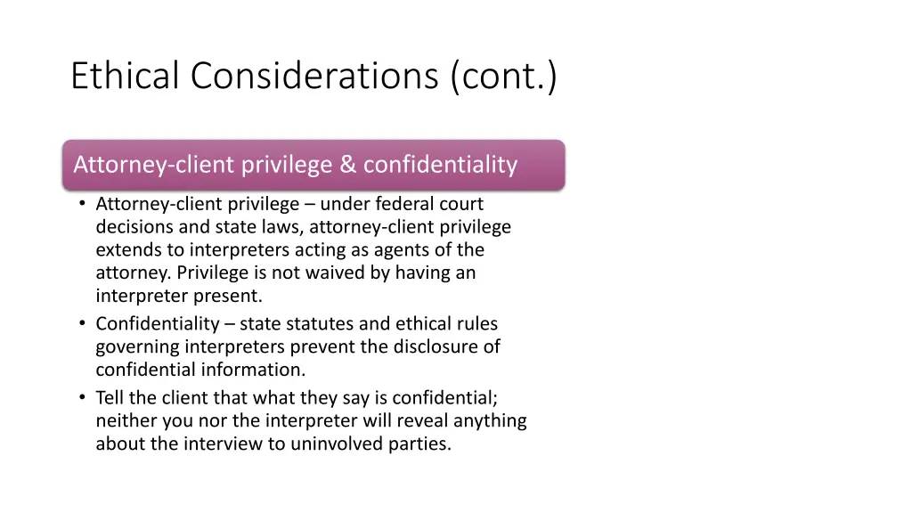 ethical considerations cont 2