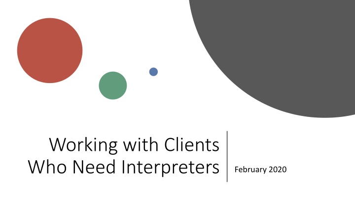 working with clients who need interpreters