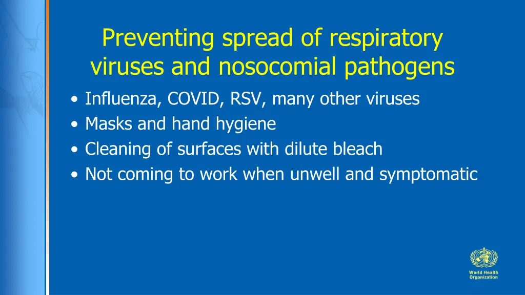 preventing spread of respiratory viruses