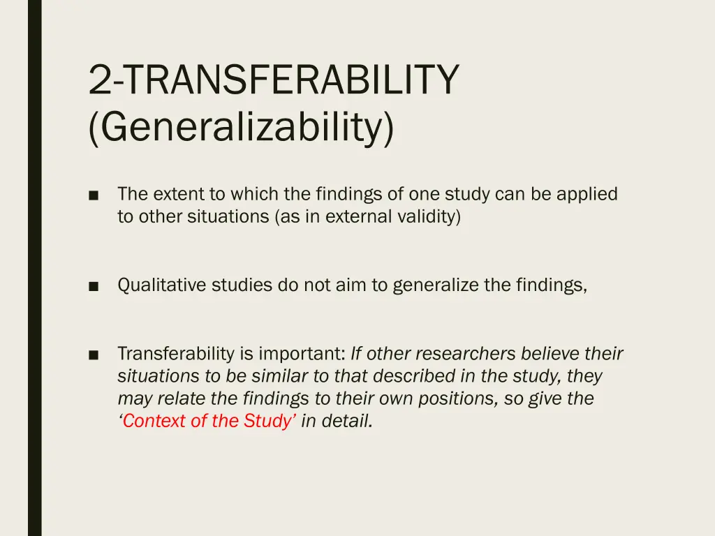 2 transferability generalizability