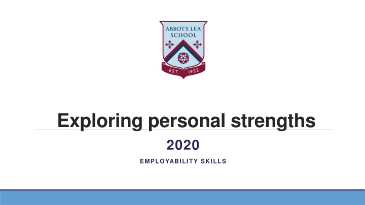 exploring personal strengths 2020