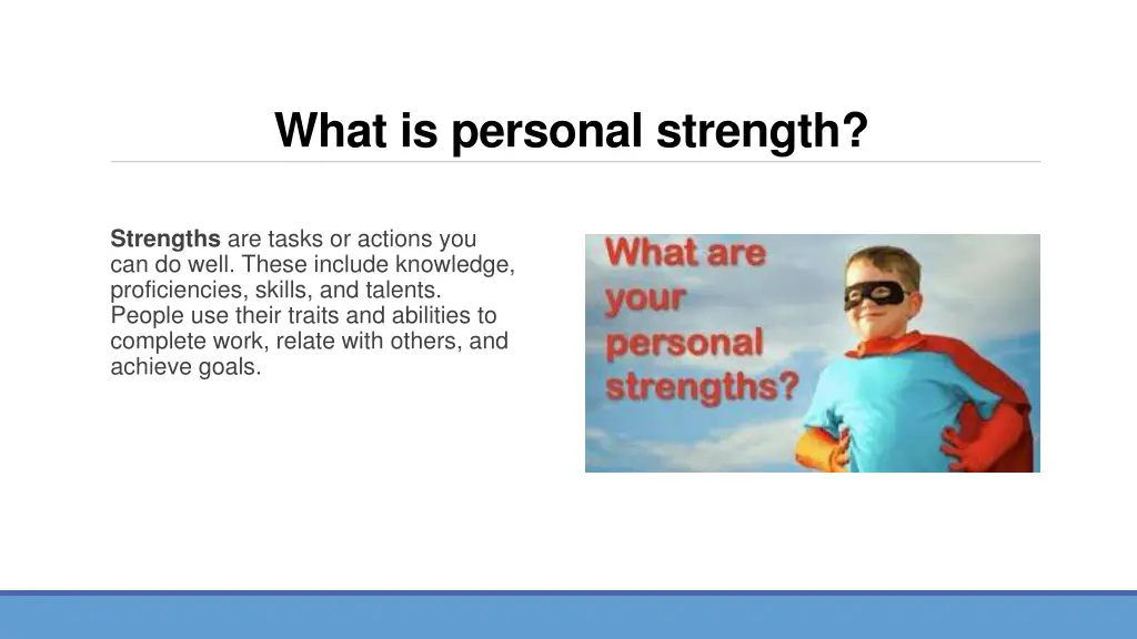 what is personal strength