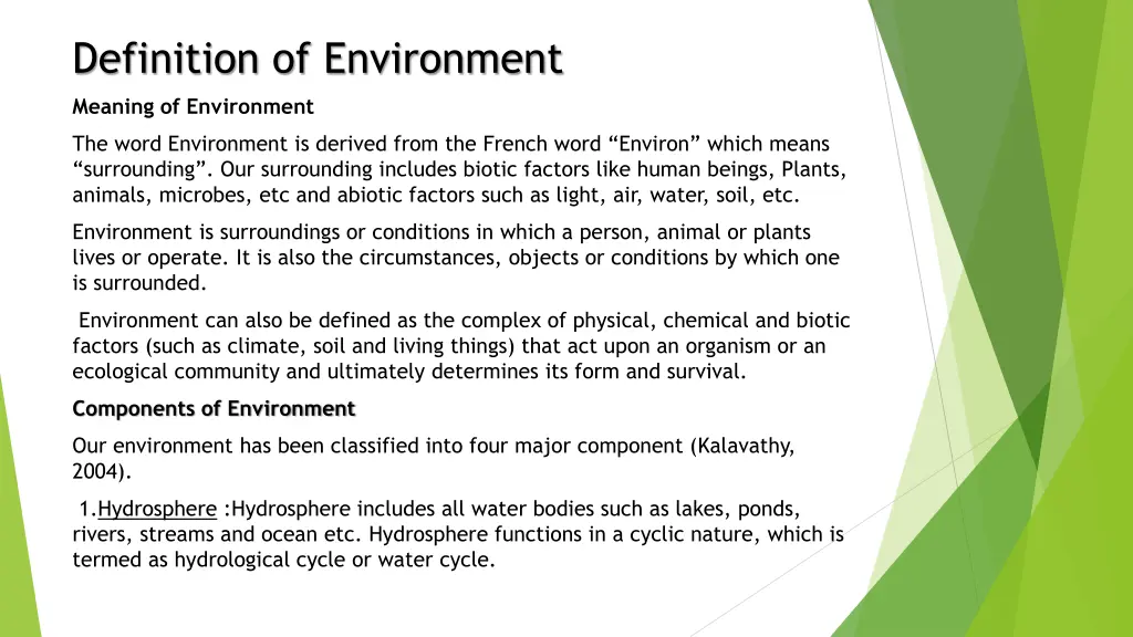 definition of environment