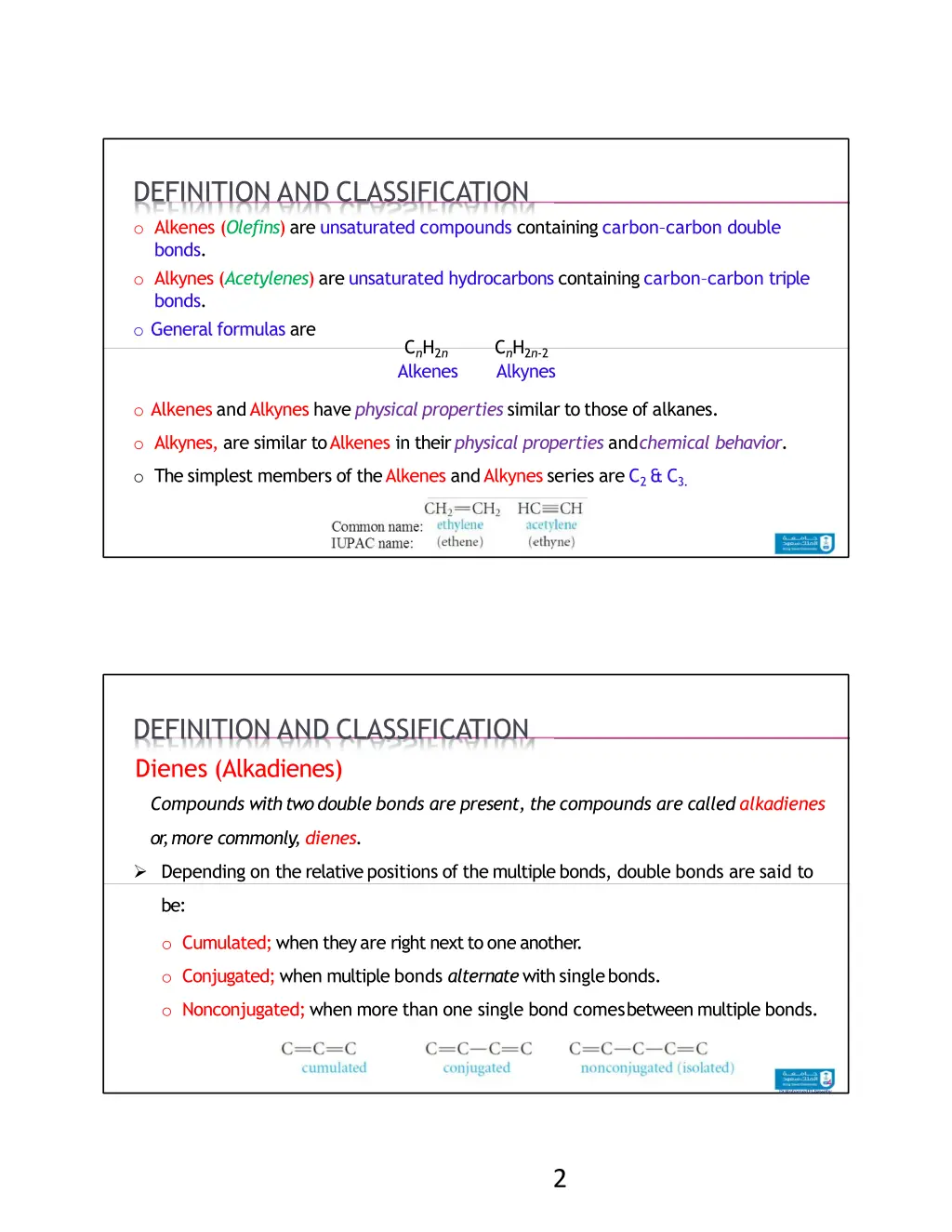 definition and classification o alkenes olefins