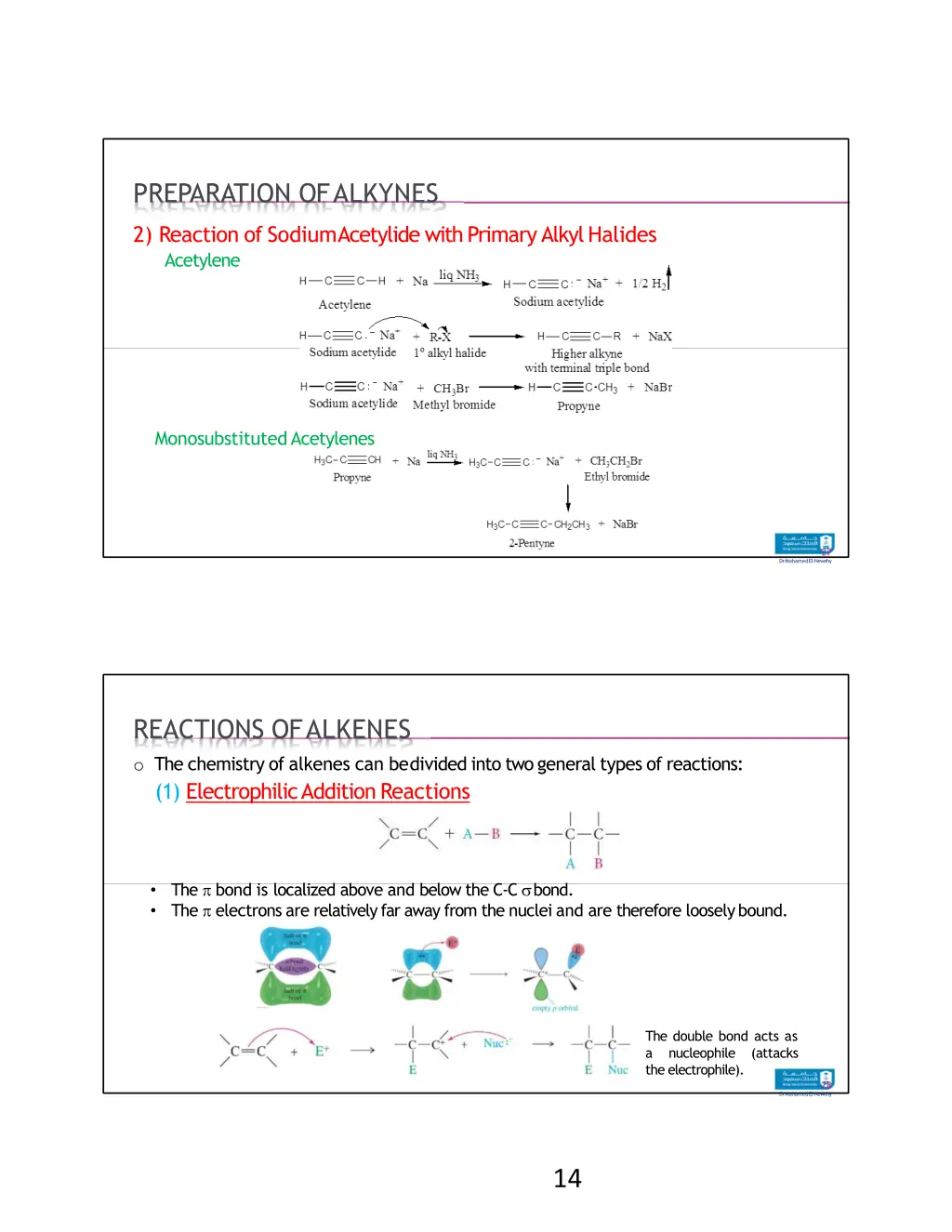 preparation of alkynes