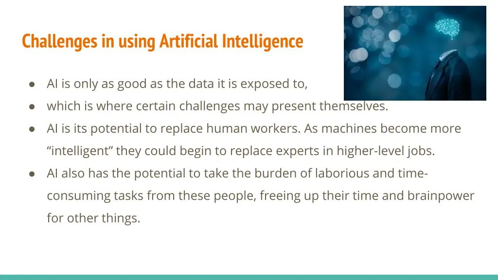 challenges in using artificial intelligence