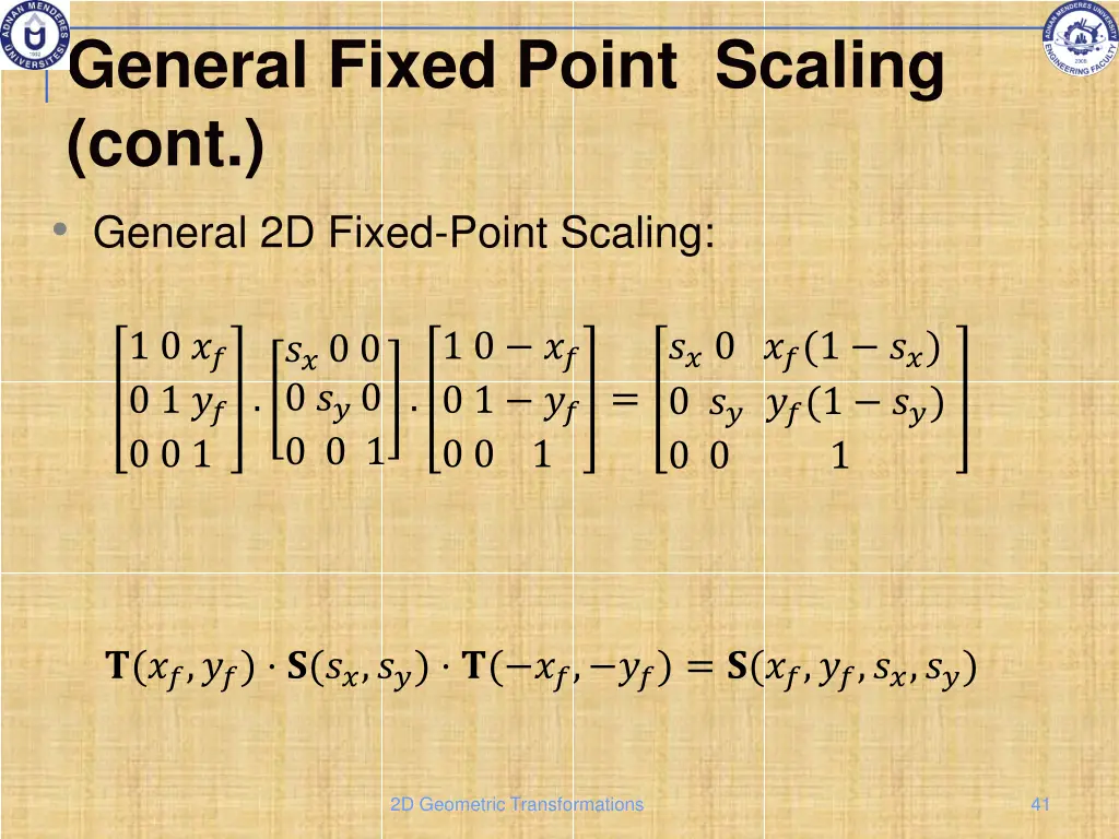 general fixed point scaling cont 1