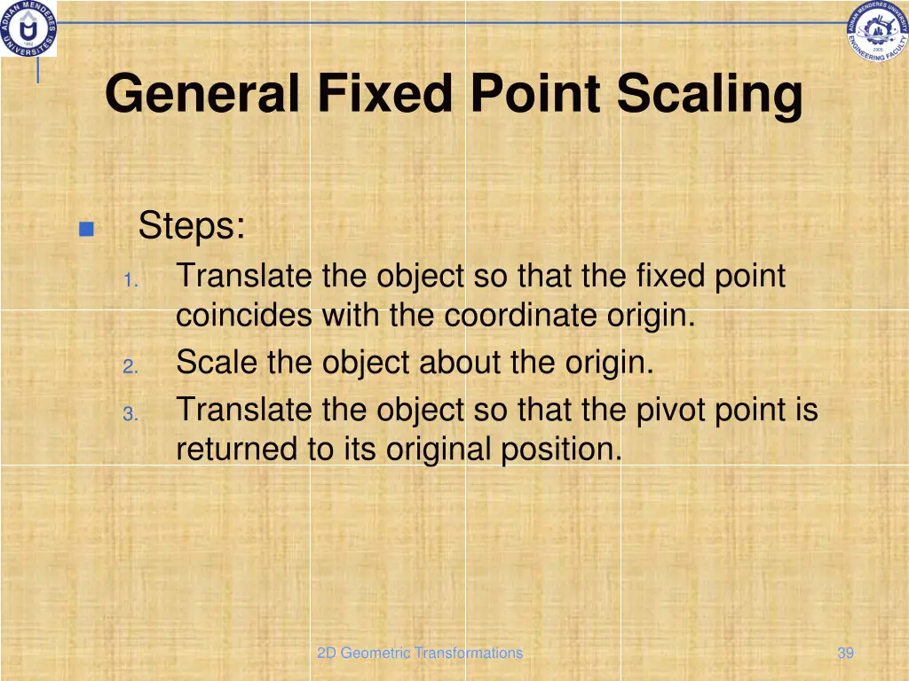 general fixed point scaling