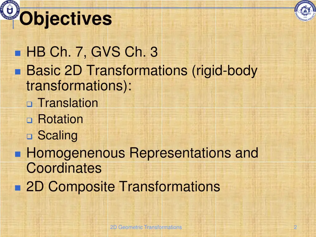 objectives