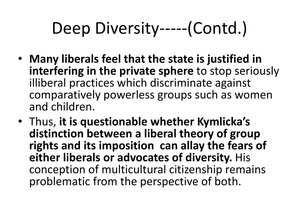 deep diversity contd 2