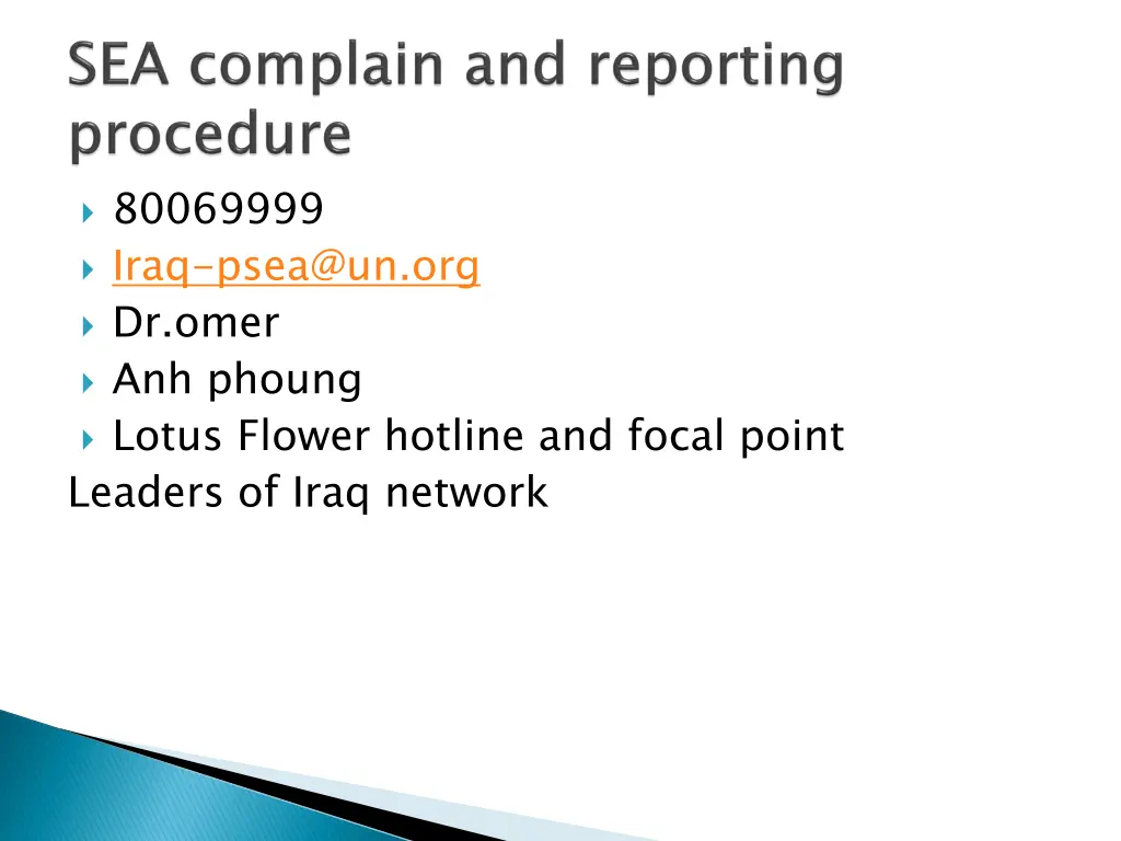 80069999 iraq psea@un org dr omer anh phoung