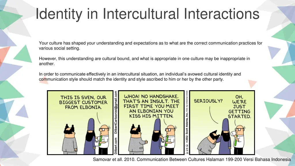 identity in intercultural interactions