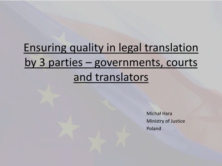 ensuring quality in legal translation