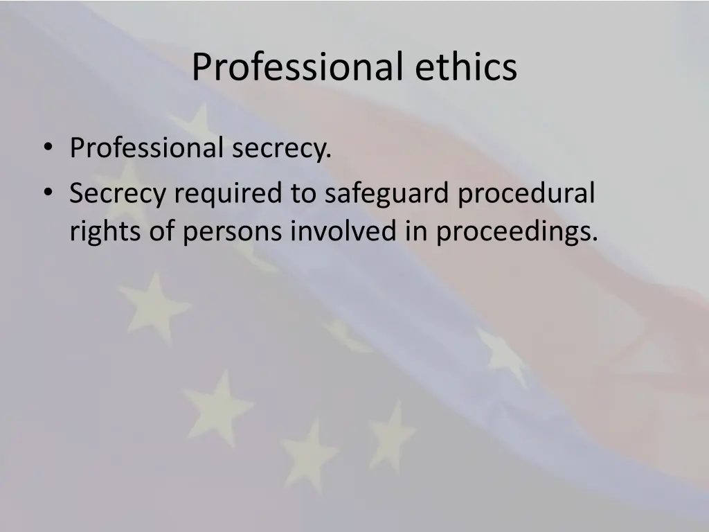 professional ethics