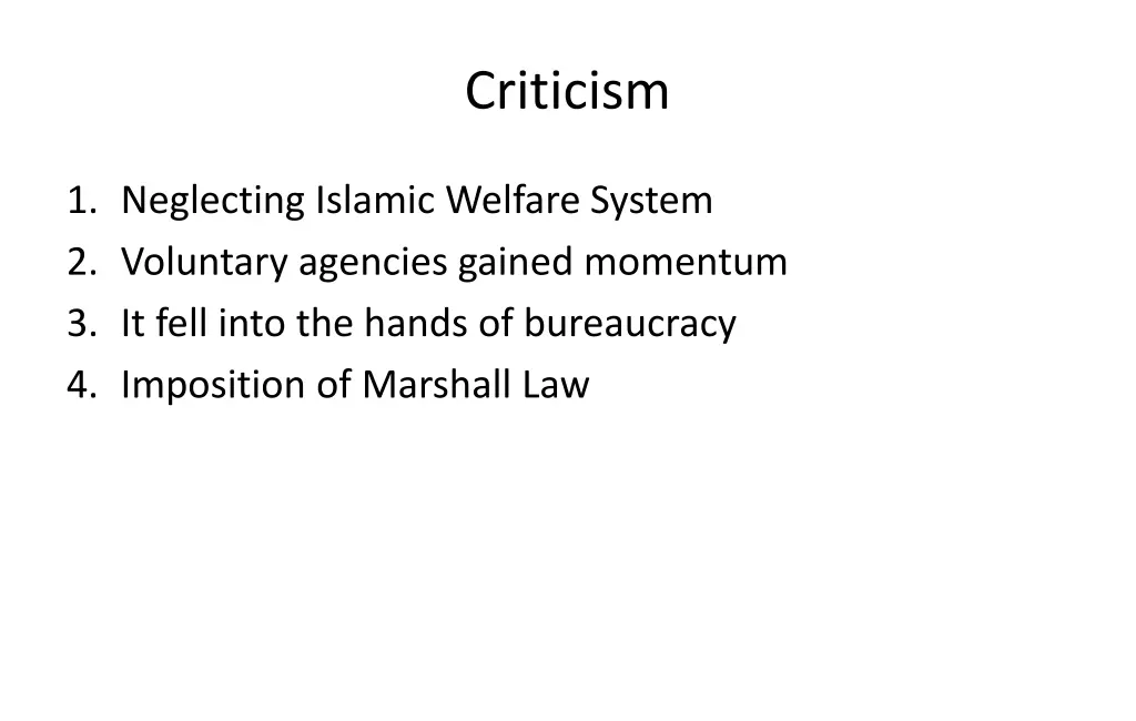 criticism