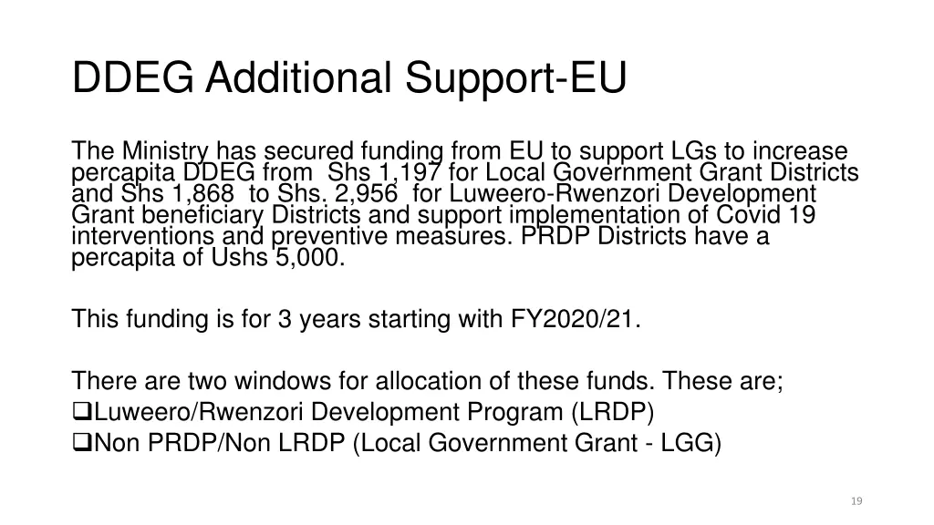 ddeg additional support eu