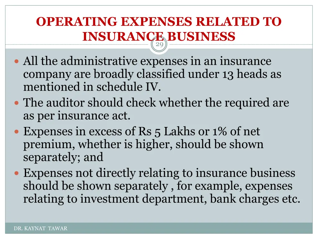 operating expenses related to insurance business