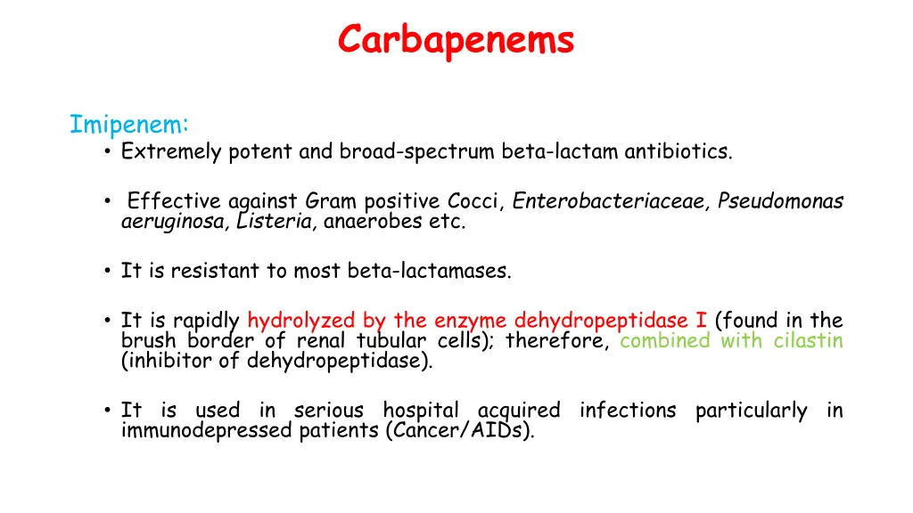 carbapenems